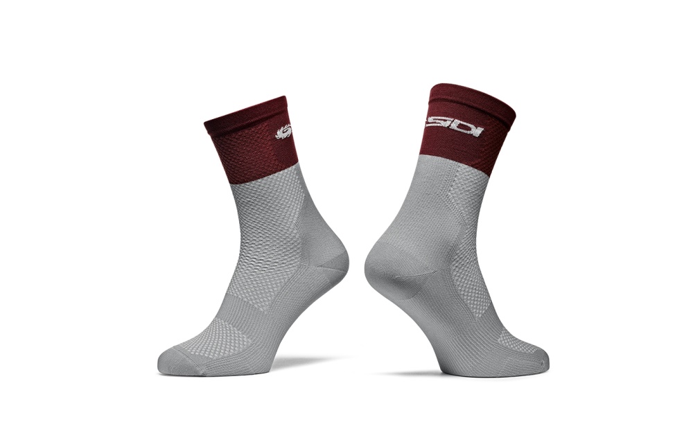 Acessorios SIDI Bicolor Socks Masculino Luz Cinzentas Bordeaux | UM81-1621O7