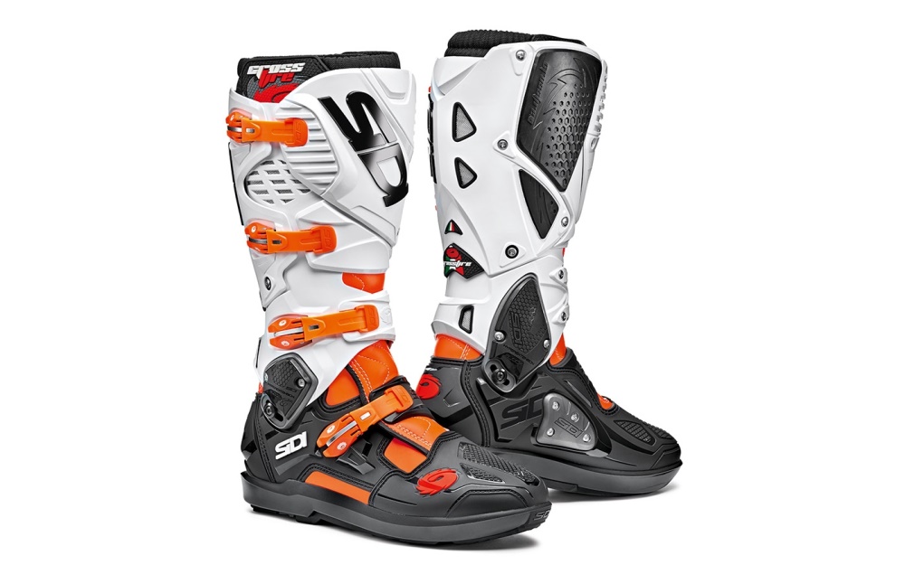 Botas Off-road SIDI Crossfire 3 SRS Masculino Laranja Pretas Branco | FO86-5286V2