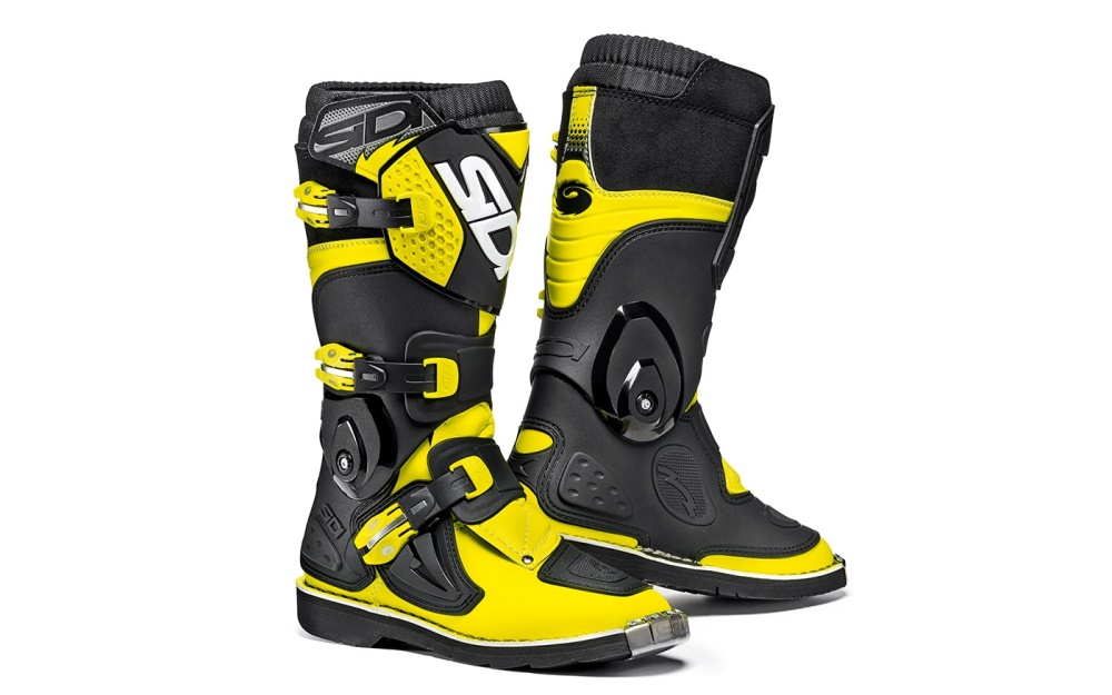 Botas Off-road SIDI Flame Masculino Amarelas Pretas | JP99-1479T4
