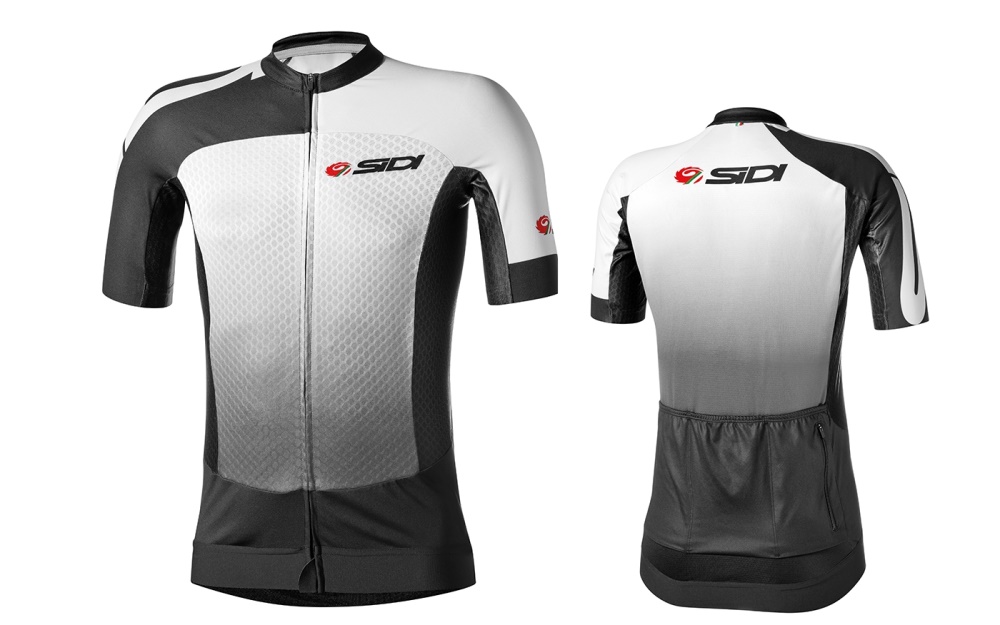 Roupa SIDI Sidi Logo Jersey Masculino Branco Pretas | IQ01-7651W1
