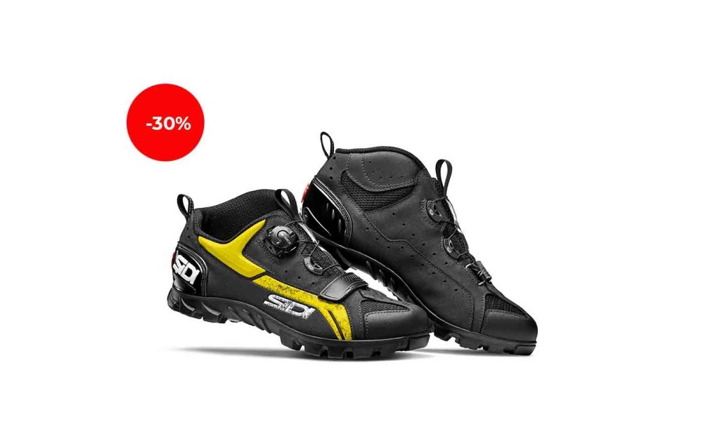 Sapatos De Triatl SIDI Mtb Defender Masculino Pretas Amarelas | DB08-0878B6
