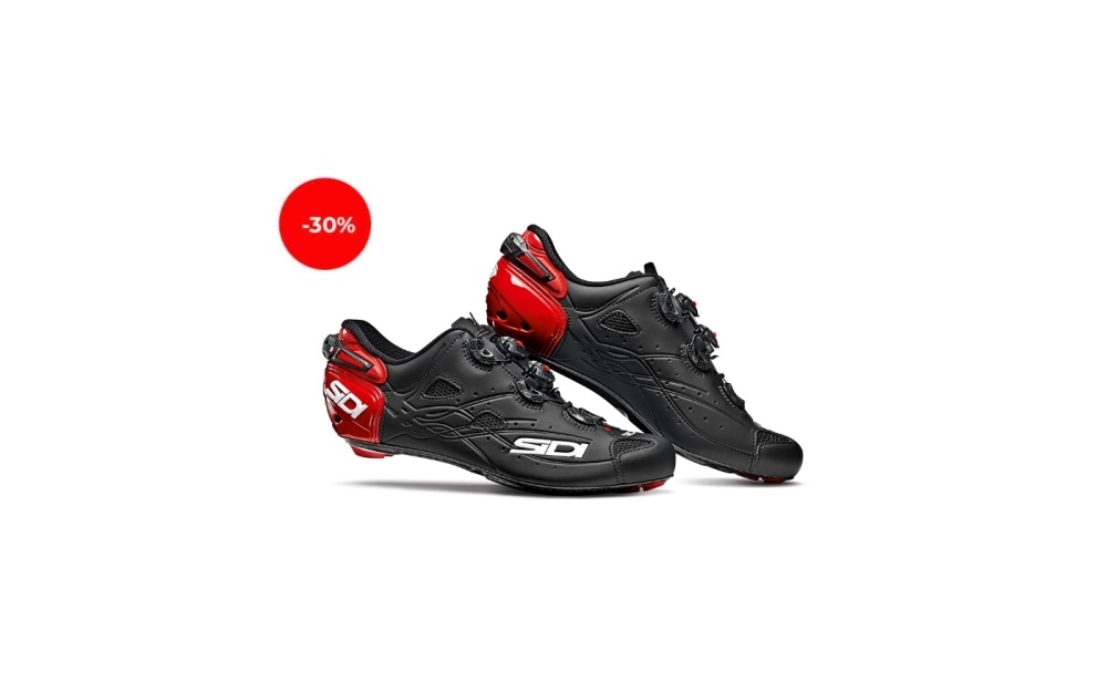 Sapatos De Triatl SIDI Shot Matt Feminino Pretas Vermelhas | RV70-3800S5